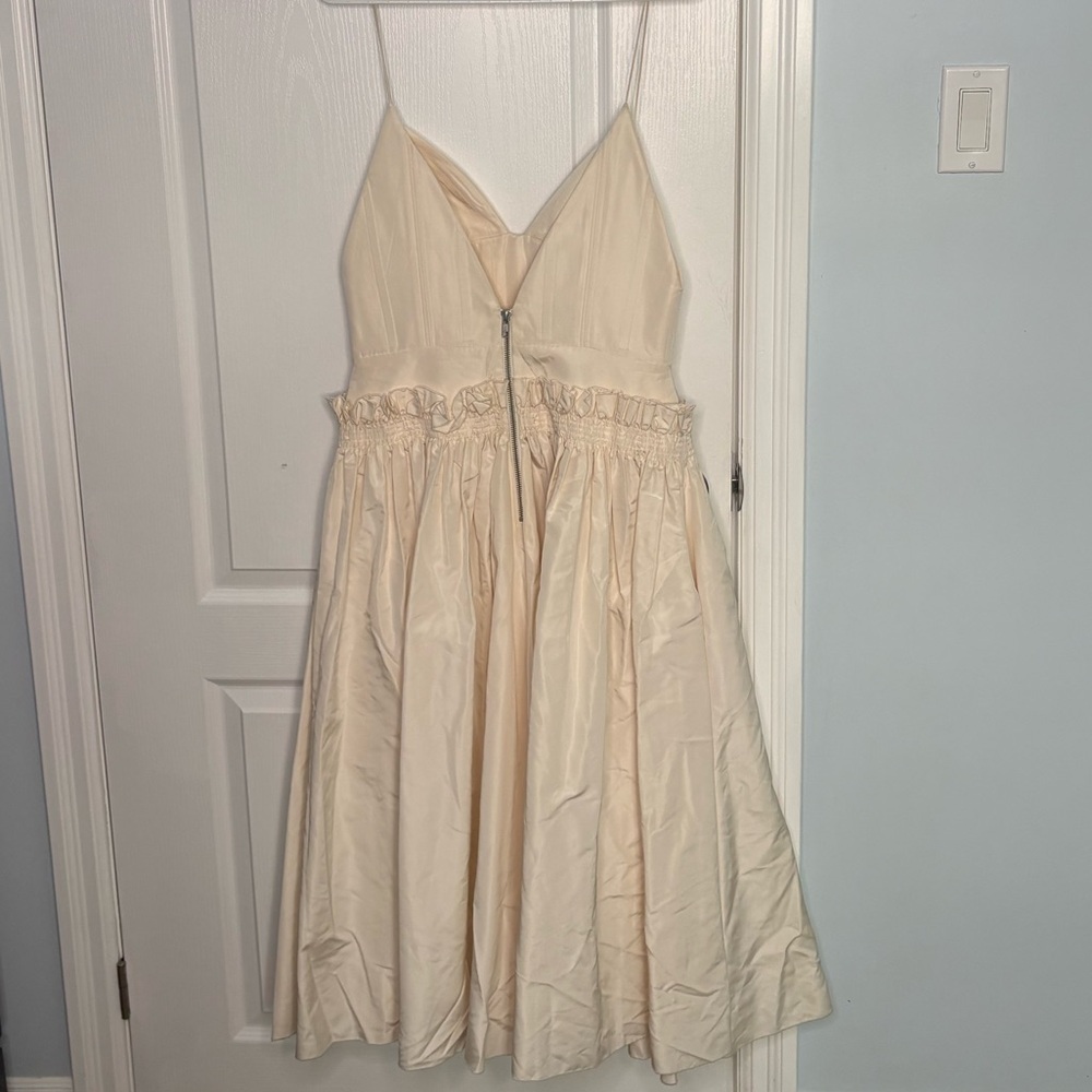 Alex Perry White Midi Dress